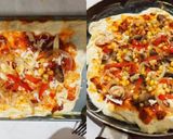 Foto langkah ke 4 dari resep Seafood and Mushroom Pizza.