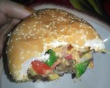 A picture of step 3 of Mutton patty burger.