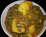 Beans aloo bhaji रेसिपी चरण 3 फोटो