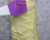Foto del paso 5 de la receta: Trenza de hojaldre, choco, membrillo, chía