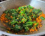 Une image de l'étape 2 de Tarte épinards carottes cumin.