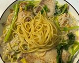 蒜香奶油鯛魚義大利麵的食譜步驟9照片