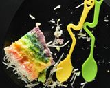 Foto langkah ke 10 dari resep Rainbow Cake.