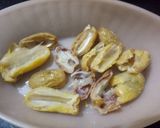 A picture of step 1 of Dry dates (chhuara) yogurt.