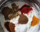 A picture of step 2 of Chola dum biryani.
