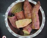 A picture of step 1 of Sweet Potato Kheer (Shakkarkandi Kheer).