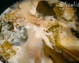 Foto langkah ke 5 dari resep Ayam Kampung Cabe Hijau versi Pakai Santan / Itiak Lado Mudo Padang.