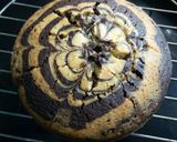 A picture of step 14 of Eggless marble cake.