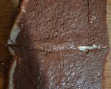 A picture of step 1 of Chocolate Banana French toast swirls.