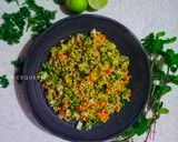 A picture of step 5 of Tabouli /Tabbouleh.