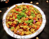 A picture of step 4 of Kabuli Chana Chaat.