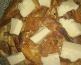 Foto del paso 14 de la receta: pastel de tortilla tres sabores rellena bañada con salsa crema de puerros