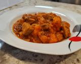 Foto del paso 5 de la receta Estofado de solomillo de cerdo con boniato y setas
