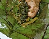 Foto langkah ke 6 dari resep Pepes Ayam Kangkung Cabe Ijo.
