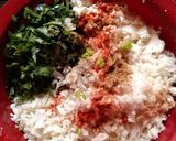 A picture of step 3 of Palak poha tikki.