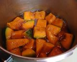 A picture of step 5 of Simmerd japanese squash for the winter solstice.