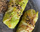 Une image de l'étape 3 de Feuilles de chou vert farcies façon Nems.