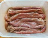 A picture of step 2 of Marinated Beef Steak.