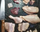 A picture of step 1 of Something Chicken.