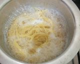 A picture of step 1 of Pasta with scrambled eggs.