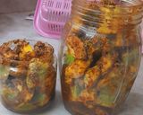 A picture of step 8 of Raw Mango Pickle.