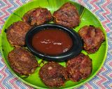 A picture of step 8 of Beetroot tikki.