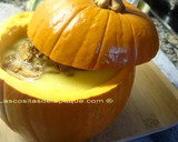 Foto del paso 4 de la receta: Crema de calabaza con jengibre y champiñones portobelo al jerez