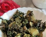पालक बटाटा भाजी (palak batata bhaji recipe in marathi) रेसिपी स्टेप 3 फोटो 