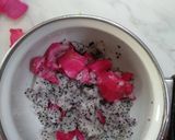 A picture of step 2 of Dragon fruit ice- cream.