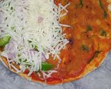 A picture of step 4 of Cheese masala tortilla wraps.