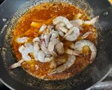 A picture of step 3 of Gambas Al Ajillo.
