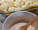 Vöröslencsés rakott karfiol (vegán) recept fázis 4 fotója