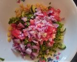 A picture of step 3 of Corn salad 🥗.