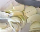 A picture of step 1 of Beef Bowl (Gyudon).