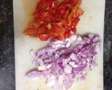 A picture of step 2 of Palak pulav.