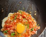 A picture of step 2 of Afghani Eggs.