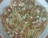 Foto del paso 3 de la receta: Espaguetis con queso fresco, tomate y albahaca