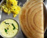 दोसा आलू, सांबर और नारियल के चटनी के साथ रेसिपी चरण 4 फोटो