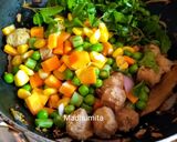 A picture of step 7 of Vegetable Pulao.