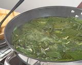 Gambar langkah 3 resipi Masak Lemak Cili Padi Pucuk Ubi Kayu dengan Daging Salai.