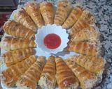 صورة لخطوة 4 من وصفة كورني بصلصة الفرماج الاحمر ❣😋