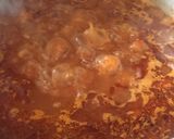 A picture of step 5 of Beef Jollof rice with coleslaw.
