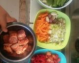 Foto langkah ke 2 dari resep Vegetable with fish meatball.