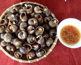 Hình bước làm 4 của món Ốc Bưu Hấp Chấm mắm gừng