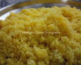 A picture of step 5 of Moong Dal Laddoo without sugar.