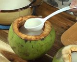 Hình bước làm 5 của món Thạch trái dừa