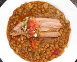 A picture of step 6 of Pork Ribs with Lentils.