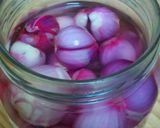 A picture of step 1 of Chicken with roasted jalapeno and pickled onion.