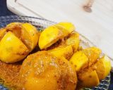 A picture of step 5 of Hari mirch adrek or leemo ka achar.