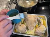 Pollo al horno con limón amarillo